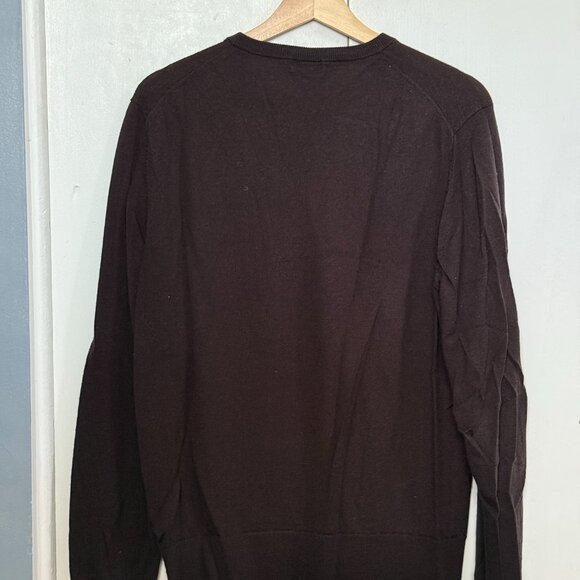 Uniqlo Crewneck Sweater, Dark Brown - Picture 2 of 3